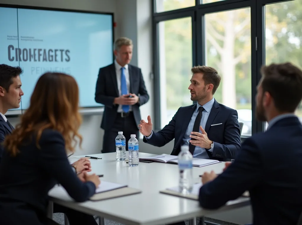 Sales strategy consulting meeting